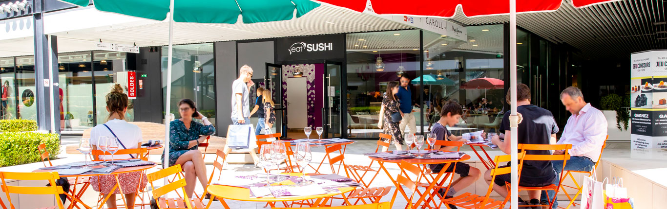 La oferta de restauración de su centro comercial outlet París