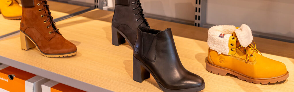 photo de modèles Timberland Outlet au centre commercial One Nation Paris